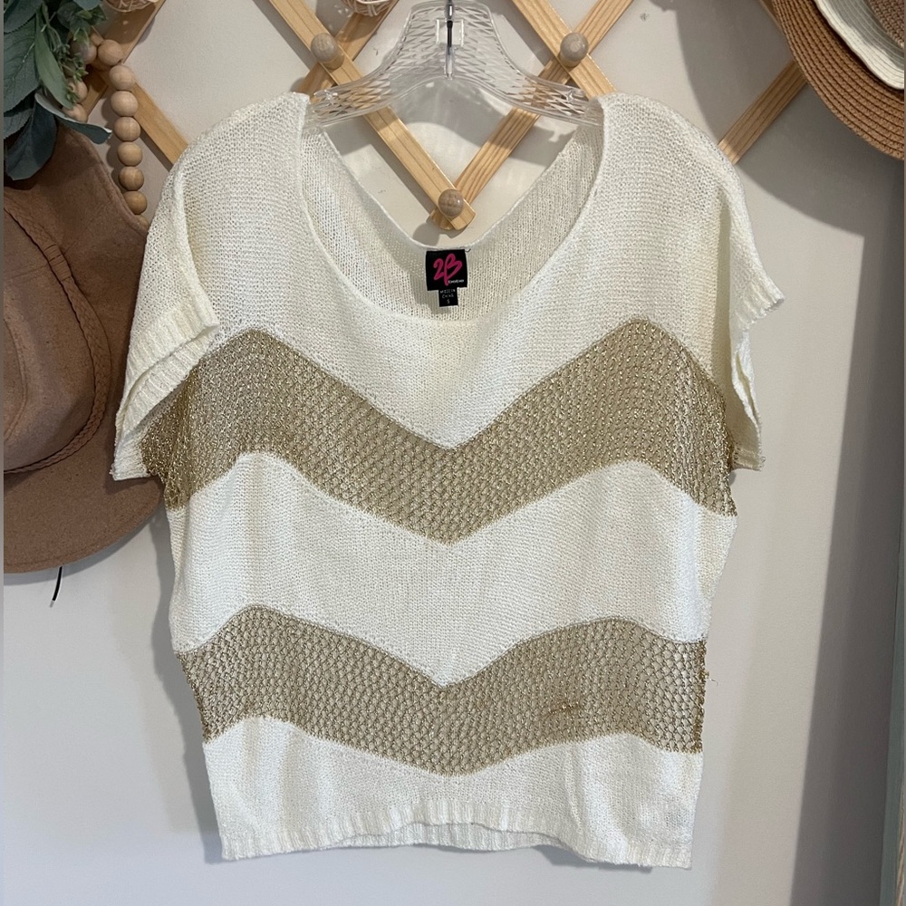 2B Bebe Sheer Sweater Top